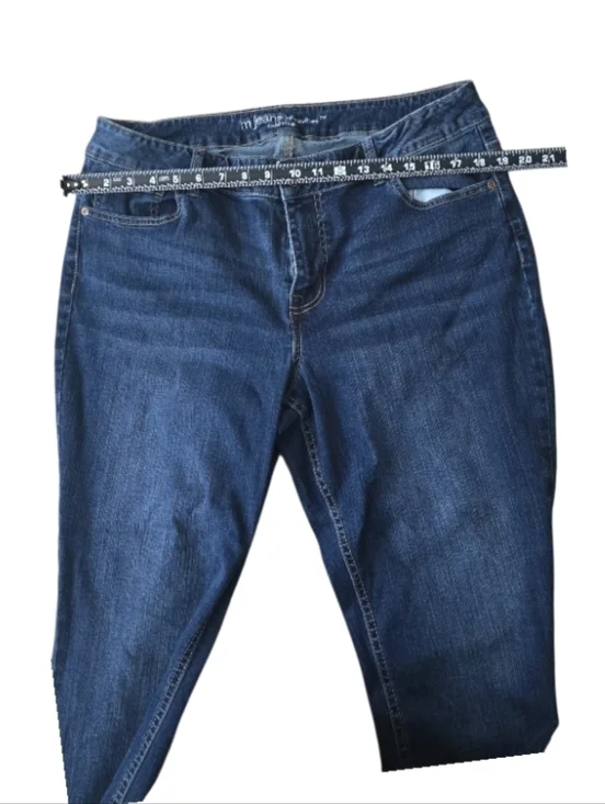 M Jeans By Maurices Bootcut Jeans Womens 16W Dark Wash Mid Rise Stretch 16W - Picture 5 of 8